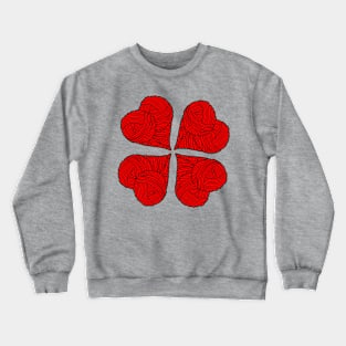 Yarn heart pattern Crewneck Sweatshirt